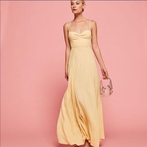 Reformation Thistle dress in buttercup size 2 (shortened for someone 5’5”)